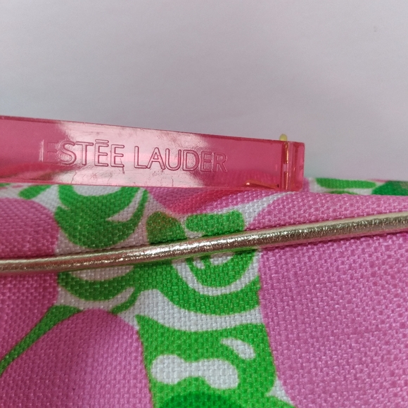 Lilly Pulitzer for Estee Lauder Hibiscus Floral Makeup Cosmetic Travel Bag - Picture 4 of 5